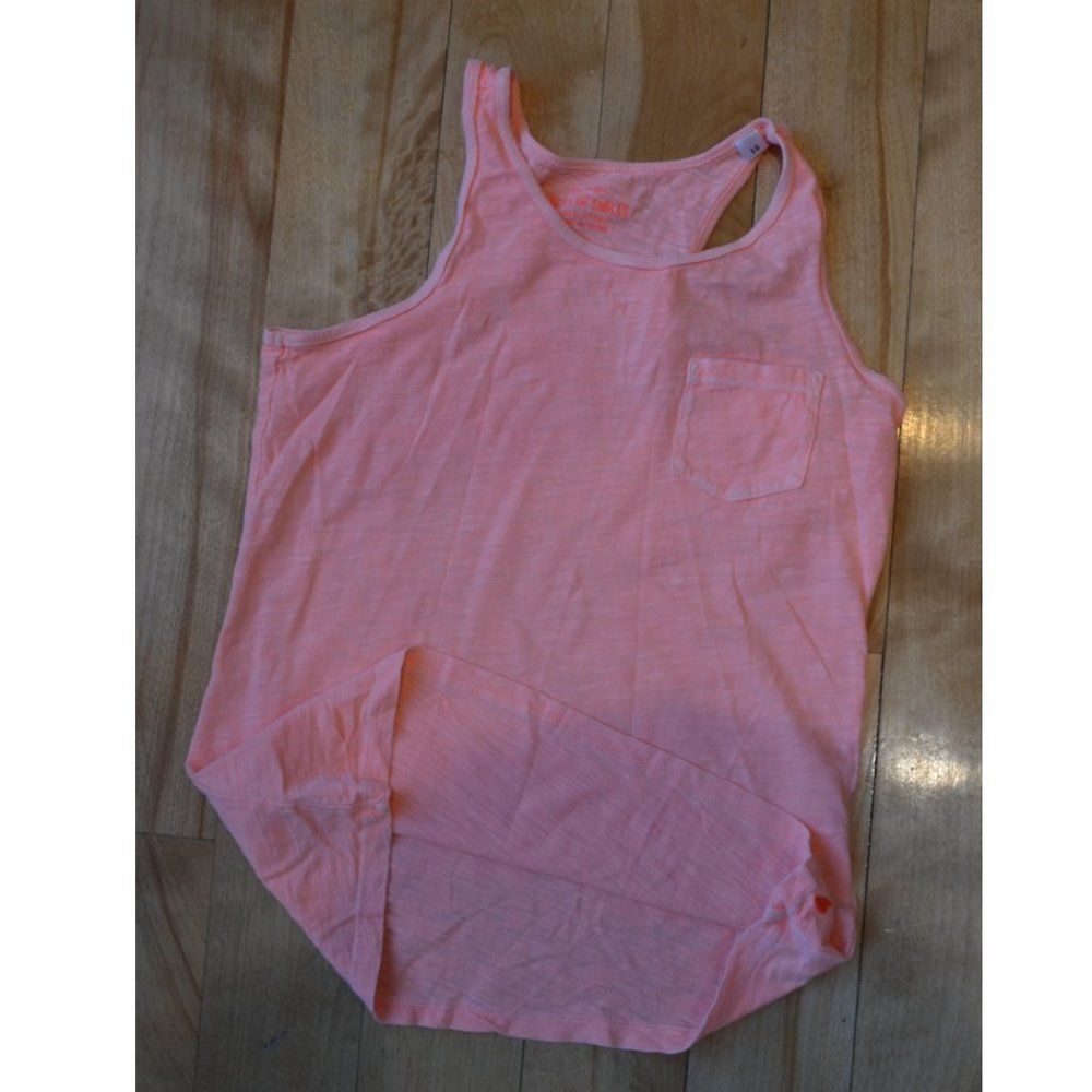 Crewcuts MILES OF SMILES Girls (10) Neon Pink Tank